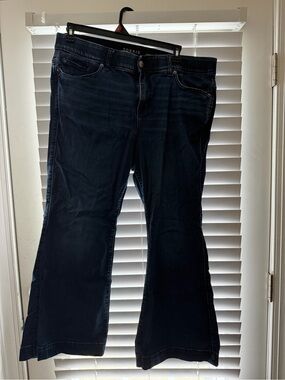 torrid Dark Blue Flared Wide-Leg Jeans